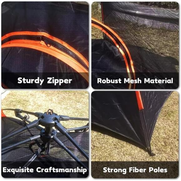 Outdoor Cat Enclosures, Foldable Cat Tent and Tunnel, Portable Large Playpen - Picture 3 of 6